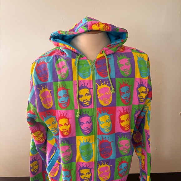 Rocksmith Tokyo x ODB Warhol Allover Reversible Zip Hoodie XL RARE Vintage NEW! - Picture 12 of 16